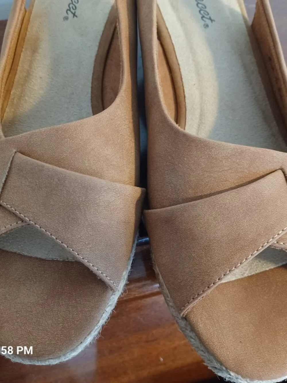 Women's Easy Street Devlin Wedge Espadrilles Sandals Size 9.5